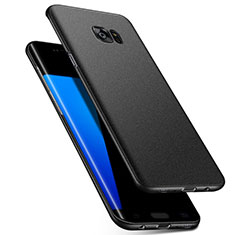 Coque Plastique Rigide Etui Housse Mat M02 pour Samsung Galaxy S7 Edge G935F Noir