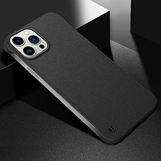 Coque Plastique Rigide Etui Housse Mat M05 pour Apple iPhone 15 Pro Noir