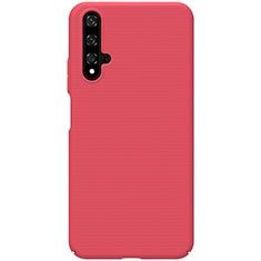 Coque Plastique Rigide Etui Housse Mat P01 pour Huawei Honor 20S Rouge