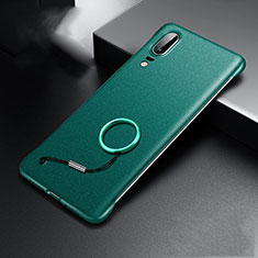 Coque Plastique Rigide Etui Housse Mat P01 pour Huawei P20 Cyan