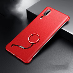 Coque Plastique Rigide Etui Housse Mat P01 pour Huawei P20 Rouge