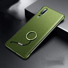 Coque Plastique Rigide Etui Housse Mat P01 pour Huawei P20 Vert