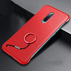 Coque Plastique Rigide Etui Housse Mat P01 pour Oppo R17 Pro Rouge