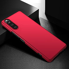 Coque Plastique Rigide Etui Housse Mat P01 pour Sony Xperia 10 IV SO-52C Rouge