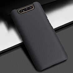 Coque Plastique Rigide Etui Housse Mat P02 pour Samsung Galaxy A80 Noir