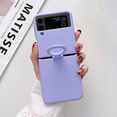 Coque Plastique Rigide Etui Housse Mat P02 pour Samsung Galaxy Z Flip4 5G Violet Clair