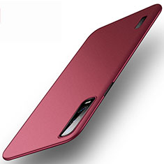 Coque Plastique Rigide Etui Housse Mat P03 pour Oppo Find X2 Pro Vin Rouge