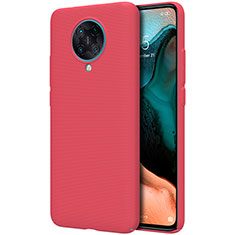 Coque Plastique Rigide Etui Housse Mat P03 pour Xiaomi Redmi K30 Pro 5G Rouge