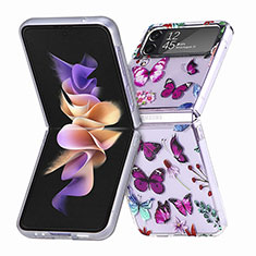 Coque Plastique Rigide Etui Housse Mat P05 pour Samsung Galaxy Z Flip4 5G Violet