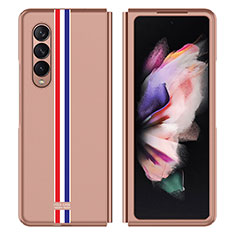 Coque Plastique Rigide Etui Housse Mat P05 pour Samsung Galaxy Z Fold3 5G Or Rose