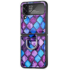 Coque Plastique Rigide Etui Housse Mat P06 pour Samsung Galaxy Z Flip4 5G Violet