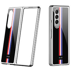 Coque Plastique Rigide Etui Housse Mat P07 pour Samsung Galaxy Z Fold3 5G Argent