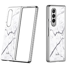 Coque Plastique Rigide Etui Housse Mat P08 pour Samsung Galaxy Z Fold4 5G Blanc