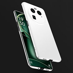 Coque Plastique Rigide Etui Housse Mat pour Oppo Find X6 5G Blanc