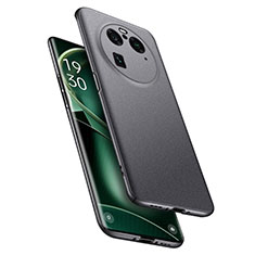 Coque Plastique Rigide Etui Housse Mat pour Oppo Find X6 Pro 5G Gris Fonce