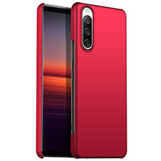 Coque Plastique Rigide Etui Housse Mat pour Sony Xperia 10 III Rouge