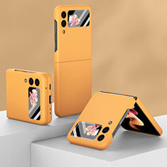 Coque Plastique Rigide Etui Housse Mat R01 pour Samsung Galaxy Z Flip3 5G Orange