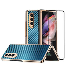 Coque Plastique Rigide Etui Housse Mat R05 pour Samsung Galaxy Z Fold3 5G Bleu