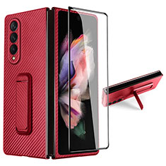 Coque Plastique Rigide Etui Housse Mat R06 pour Samsung Galaxy Z Fold3 5G Rouge