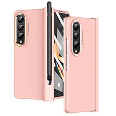 Coque Plastique Rigide Etui Housse Mat R07 pour Samsung Galaxy Z Fold3 5G Or Rose