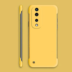 Coque Plastique Rigide Etui Housse Mat Sans Cadre P01 pour Huawei Honor 70 Pro 5G Jaune