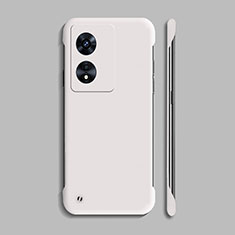 Coque Plastique Rigide Etui Housse Mat Sans Cadre P01 pour Huawei Honor X5 Plus Blanc