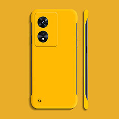 Coque Plastique Rigide Etui Housse Mat Sans Cadre P01 pour Huawei Honor X5 Plus Jaune