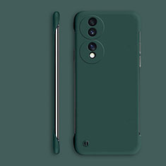 Coque Plastique Rigide Etui Housse Mat Sans Cadre P01 pour Huawei Honor X7b Vert Nuit