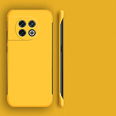 Coque Plastique Rigide Etui Housse Mat Sans Cadre P01 pour OnePlus Ace 2 5G Jaune