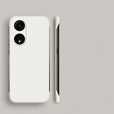 Coque Plastique Rigide Etui Housse Mat Sans Cadre P01 pour Oppo A58 4G Blanc