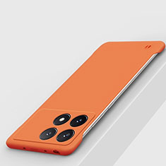 Coque Plastique Rigide Etui Housse Mat Sans Cadre P01 pour Xiaomi Redmi K70 5G Orange