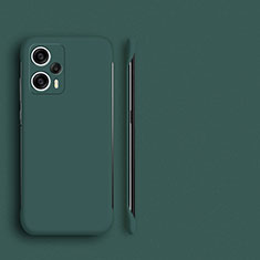 Coque Plastique Rigide Etui Housse Mat Sans Cadre P01 pour Xiaomi Redmi Note 12 Turbo 5G Vert Nuit