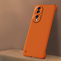 Coque Plastique Rigide Etui Housse Mat Sans Cadre pour Huawei Honor 70 5G Orange