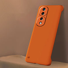 Coque Plastique Rigide Etui Housse Mat Sans Cadre pour Huawei Honor 70 Pro 5G Orange