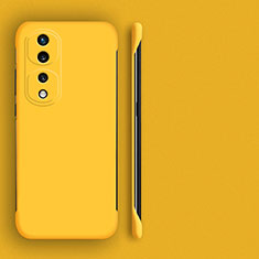 Coque Plastique Rigide Etui Housse Mat Sans Cadre pour Huawei Honor 80 Pro 5G Jaune