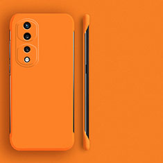 Coque Plastique Rigide Etui Housse Mat Sans Cadre pour Huawei Honor 80 Pro 5G Orange