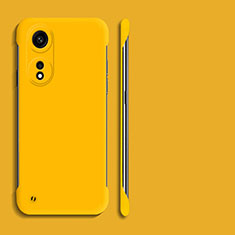 Coque Plastique Rigide Etui Housse Mat Sans Cadre pour Huawei Honor X5 Plus Jaune