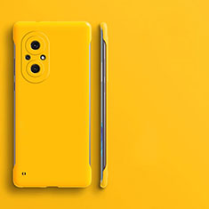 Coque Plastique Rigide Etui Housse Mat Sans Cadre pour Huawei Nova 9 SE Jaune