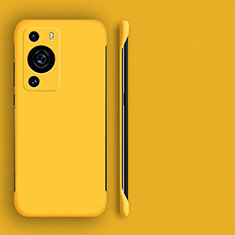 Coque Plastique Rigide Etui Housse Mat Sans Cadre pour Huawei P60 Jaune