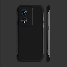 Coque Plastique Rigide Etui Housse Mat Sans Cadre pour Oppo A38 Noir