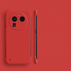 Coque Plastique Rigide Etui Housse Mat Sans Cadre pour Oppo Find X6 Pro 5G Rouge