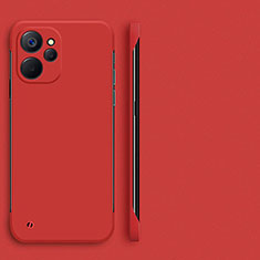 Coque Plastique Rigide Etui Housse Mat Sans Cadre pour Realme 10T 5G Rouge