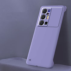 Coque Plastique Rigide Etui Housse Mat Sans Cadre pour Vivo X70 Pro+ Plus 5G Violet Clair