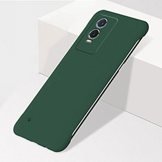 Coque Plastique Rigide Etui Housse Mat Sans Cadre pour Vivo Y76s 5G Vert Nuit