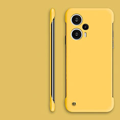 Coque Plastique Rigide Etui Housse Mat Sans Cadre pour Xiaomi Redmi Note 12 Turbo 5G Jaune