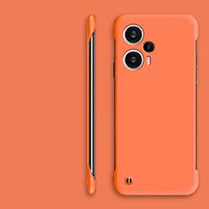 Coque Plastique Rigide Etui Housse Mat Sans Cadre pour Xiaomi Redmi Note 12 Turbo 5G Orange