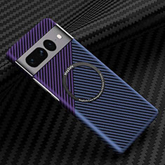 Coque Plastique Rigide Etui Housse Mat Serge avec Mag-Safe Magnetic Magnetique pour Google Pixel 7 Pro 5G Violet