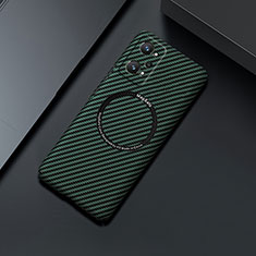 Coque Plastique Rigide Etui Housse Mat Serge avec Mag-Safe Magnetic Magnetique pour Realme Q5 Pro 5G Vert