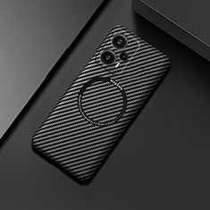 Coque Plastique Rigide Etui Housse Mat Serge avec Mag-Safe Magnetic Magnetique pour Xiaomi Redmi Note 12 Turbo 5G Noir