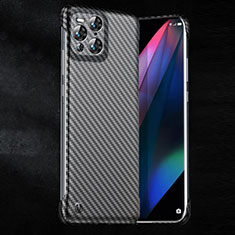 Coque Plastique Rigide Etui Housse Mat Serge pour Oppo Find X3 Pro 5G Noir